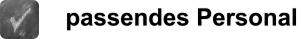 passendes Personal